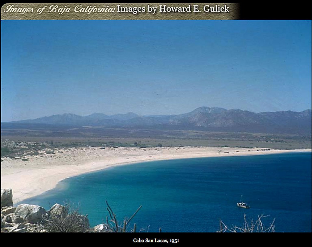 Cabo San Lucas Bay and shoreline in 1951. Photo Gulick