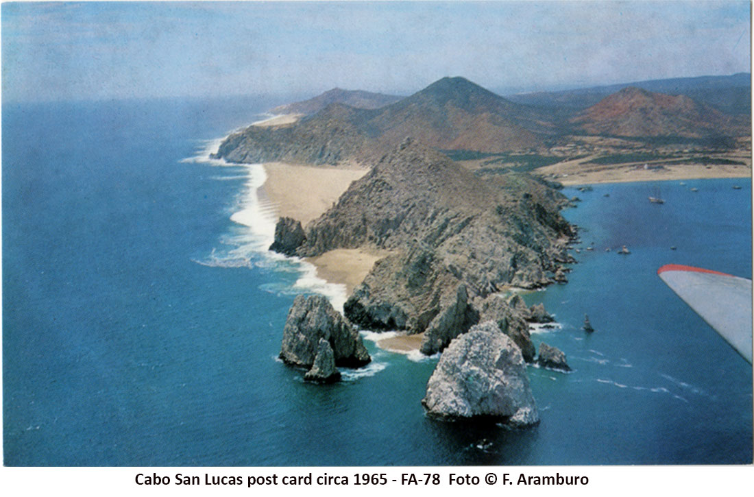 Aerial photo of Cabo San Lucas by Francisco Aramburo - circa 1965