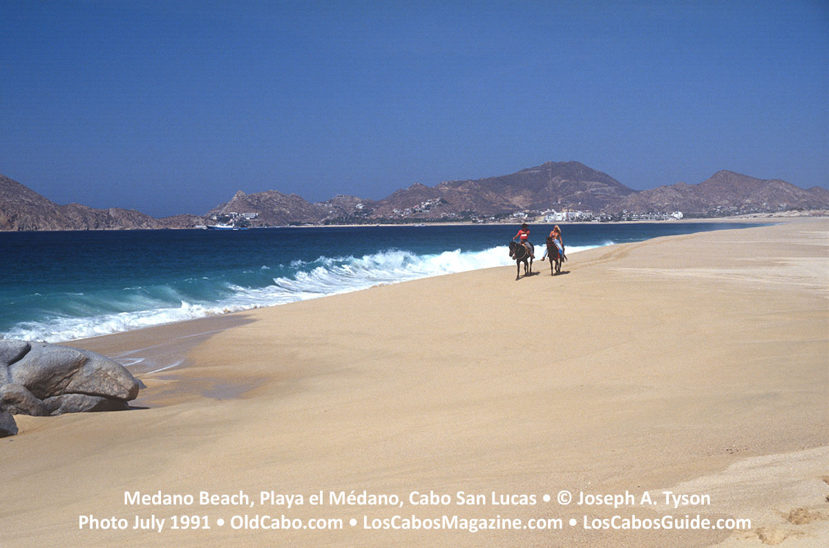 Medano Beach, Playa el Médano, Cabo San Lucas • © Joseph A. Tyson Photo July 1991.