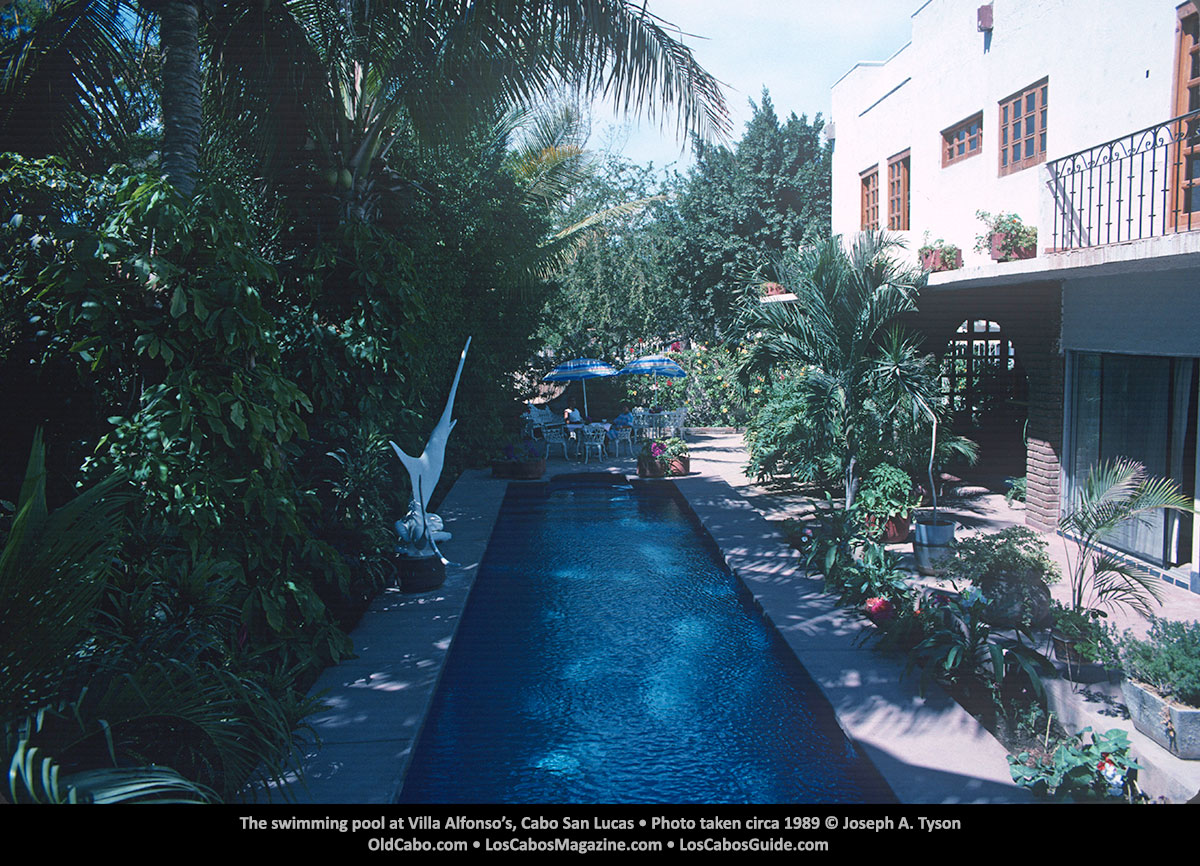 The swimming pool at Villa Alfonso’s, Cabo San Lucas • Photo taken circa 1989 © Joseph A. Tyson