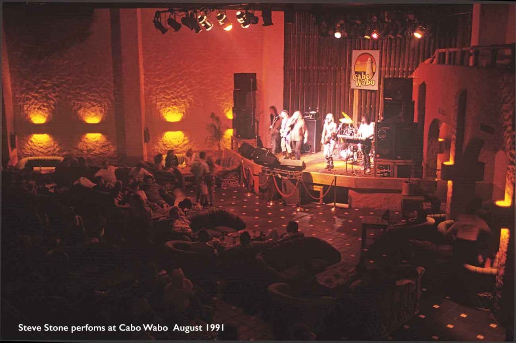 Steve Stone performed at Cabo Wabo in August 1991.